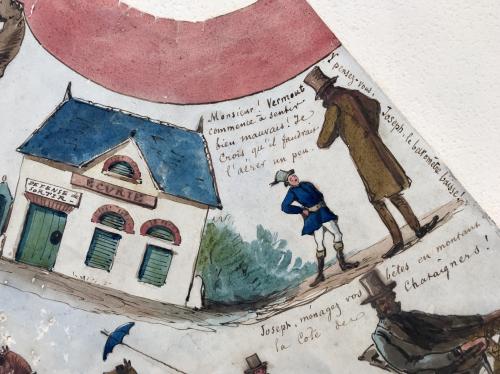 Carle Vernet ( in le gout de )Project drawing for a lampshade