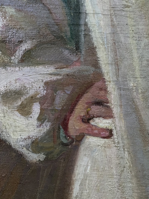 Woman Artist Self Portrait Painting around 1900 