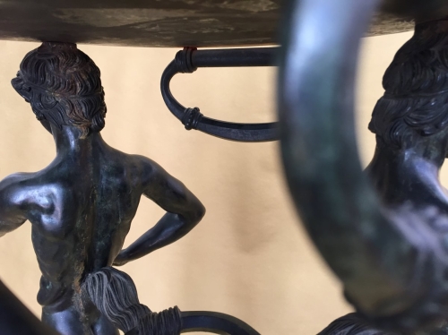 AN ITALIAN BRONZE JARDINIERE AFTER THE ANTIQUE, BY SABATINO DE ANGELIS &amp; FILS