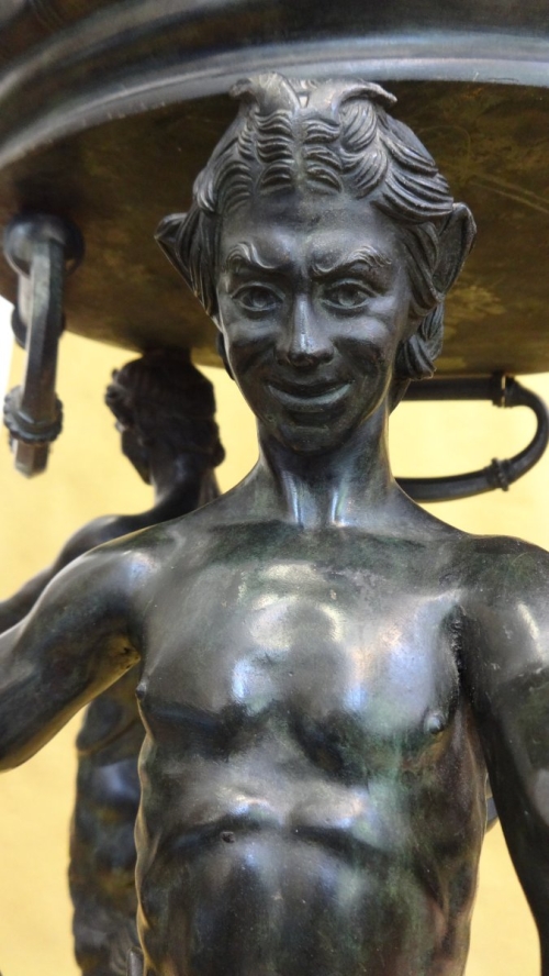 AN ITALIAN BRONZE JARDINIERE AFTER THE ANTIQUE, BY SABATINO DE ANGELIS &amp; FILS