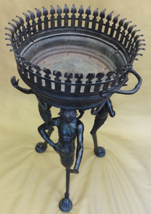 AN ITALIAN BRONZE JARDINIERE AFTER THE ANTIQUE, BY SABATINO DE ANGELIS &amp; FILS