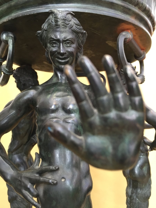AN ITALIAN BRONZE JARDINIERE AFTER THE ANTIQUE, BY SABATINO DE ANGELIS &amp; FILS