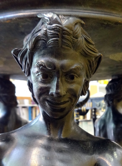 AN ITALIAN BRONZE JARDINIERE AFTER THE ANTIQUE, BY SABATINO DE ANGELIS &amp; FILS