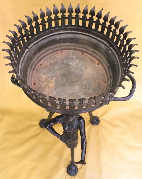 AN ITALIAN BRONZE JARDINIERE AFTER THE ANTIQUE, BY SABATINO DE ANGELIS &amp; FILS