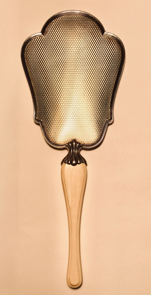 Italian Silver Hand Mirror, Fratelli Cacchione, Milan