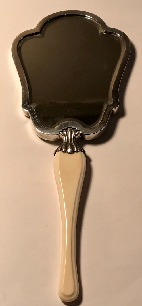 Italian Silver Hand Mirror, Fratelli Cacchione, Milan