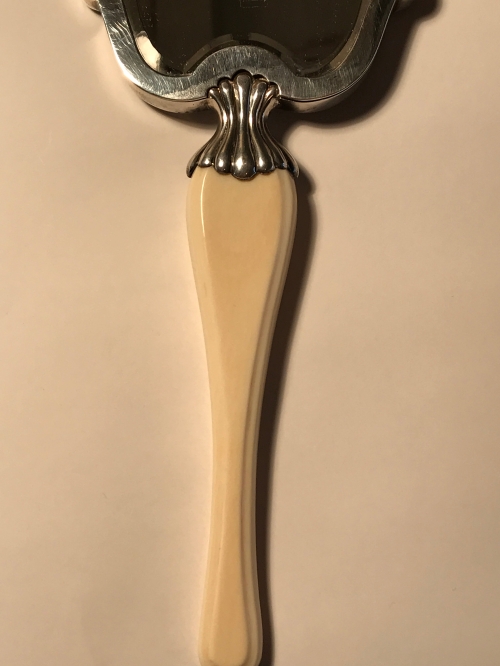 Italian Silver Hand Mirror, Fratelli Cacchione, Milan