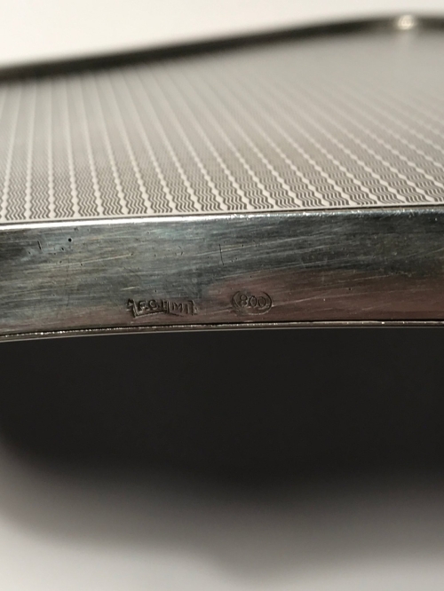 Italian Silver Hand Mirror, Fratelli Cacchione, Milan