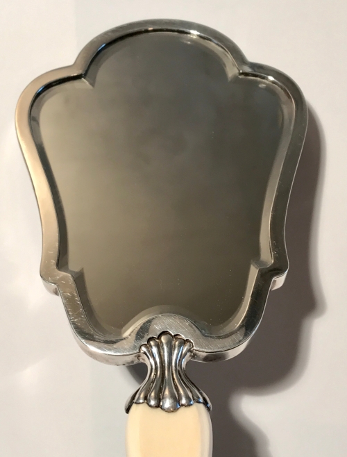 Italian Silver Hand Mirror, Fratelli Cacchione, Milan