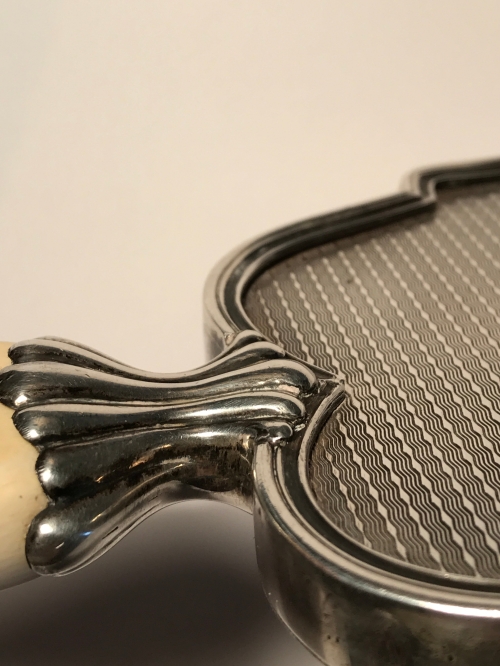 Italian Silver Hand Mirror, Fratelli Cacchione, Milan