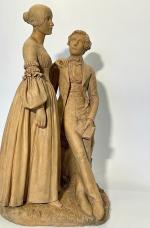 Romantic sculpture by Louis Etienne Andre Dorciere