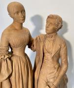 Romantic sculpture by Louis Etienne Andre Dorciere