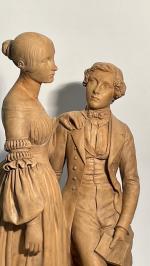 Romantic sculpture by Louis Etienne Andre Dorciere