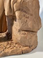 Romantic sculpture by Louis Etienne Andre Dorciere