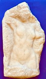Arthur Schlageter Carved Marble Female Torso