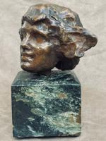 Art Deco Bronze Head signed N. Giordano
