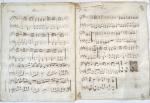 Air varié pour un violon avec accompagnement Piano-Forte, musical manuscript