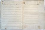Musical manuscript for violin