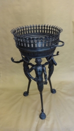 AN ITALIAN BRONZE JARDINIERE AFTER THE ANTIQUE, BY SABATINO DE ANGELIS &amp; FILS